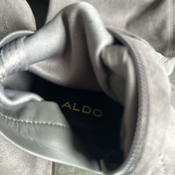 Grey Soft Suede Aldo Boots - Picture 5 of 6